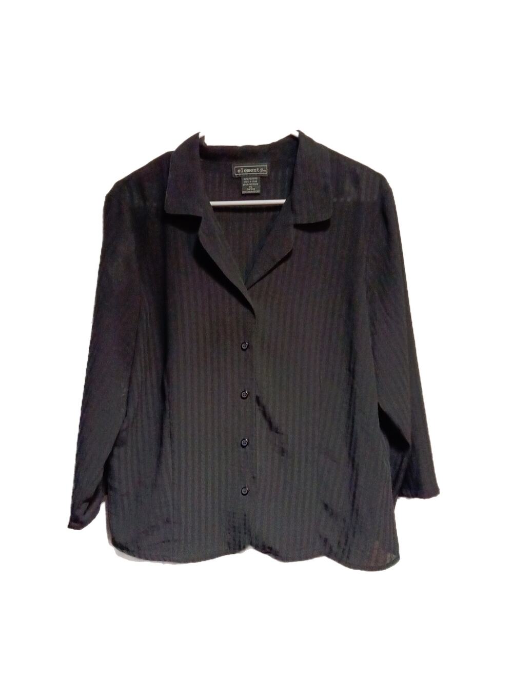Elementz Women's Button Up Shirt Size XL